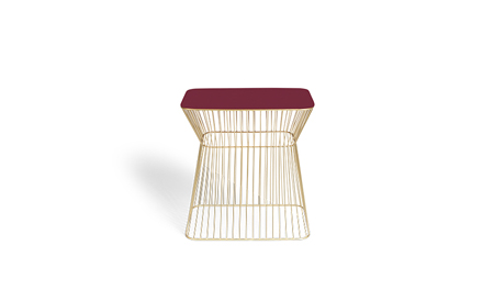 Form-No Offence Side Table - Burgandy