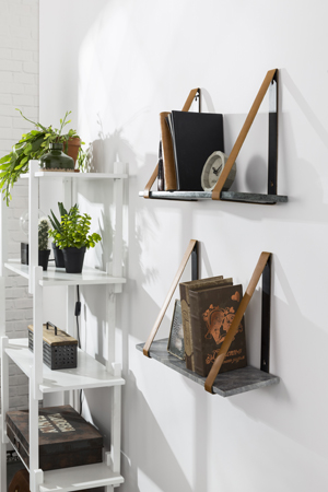 Form-Fad Marble Wall Shelf - Green